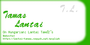 tamas lantai business card